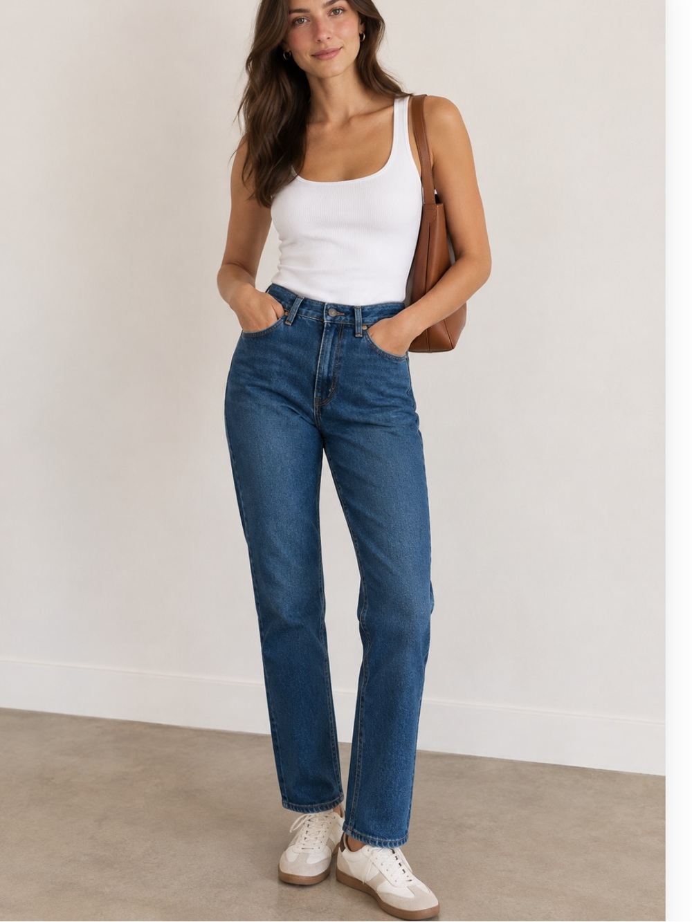 Nobody Denim Ultra High-Rise Slim Leg Ankle Straight-Leg Frankie Jeans